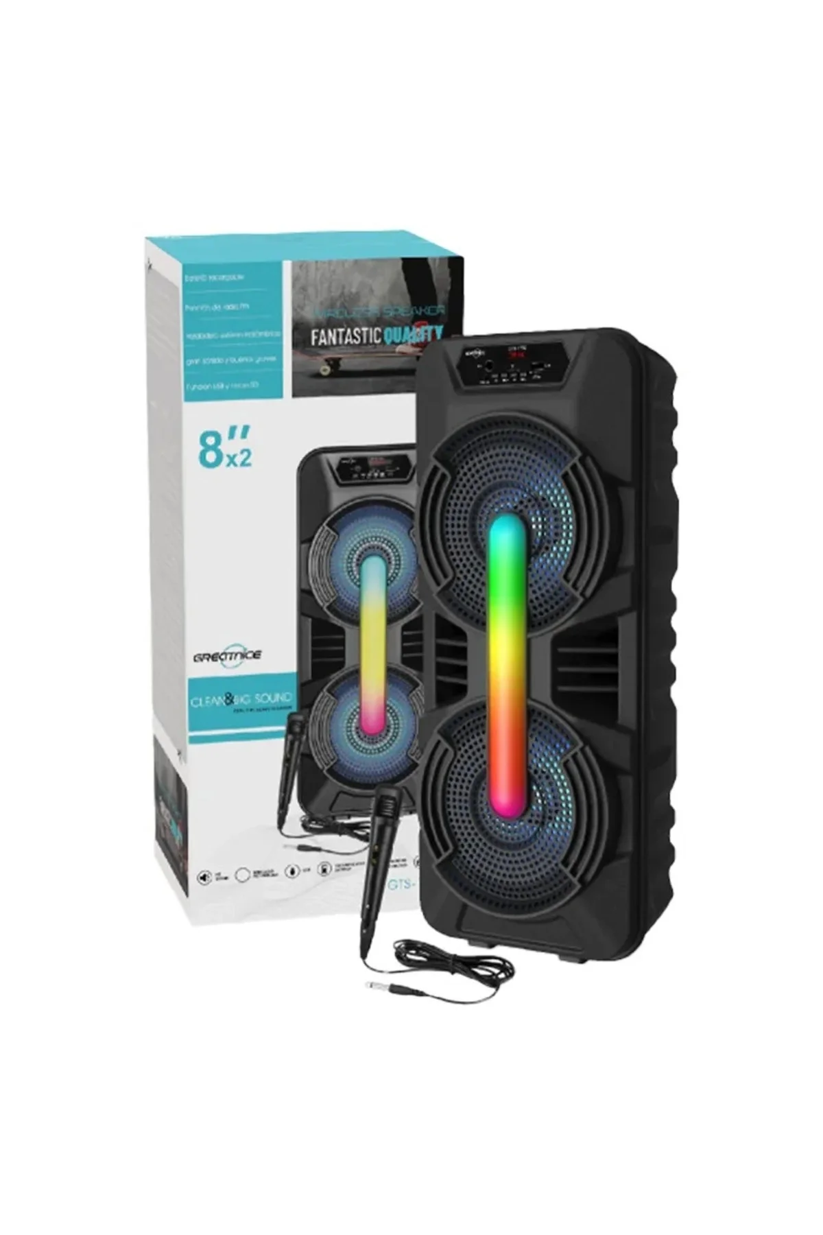 Bluetooth Hoparlör - Renk: Siyah, Özellik: Ledli, Dinleme Süresi: 5 Saat | Teknik Özellikleri ve