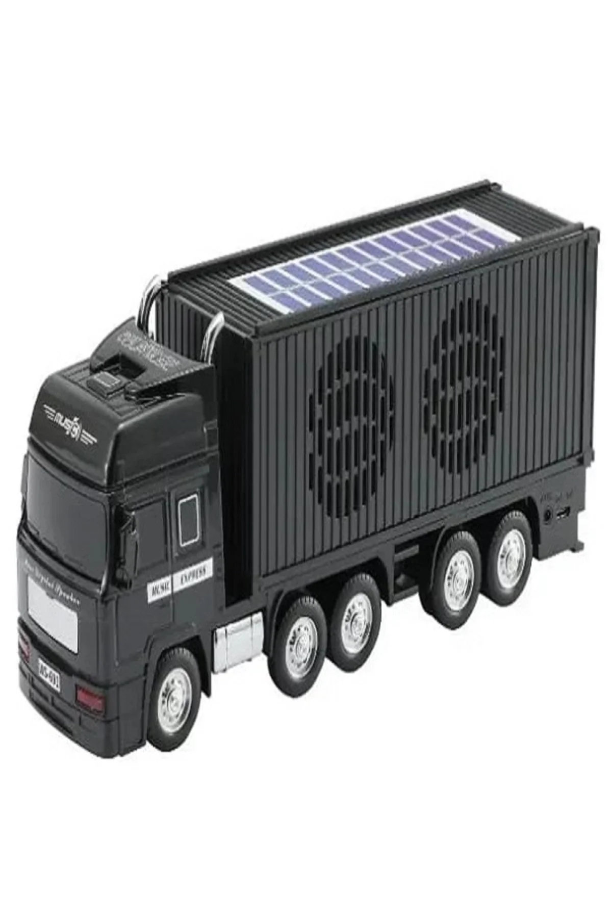 Bluetooth hoparlör siyah güneş enerjili kamyon tır araba 10 watt TWS FM radyo USB SD kart