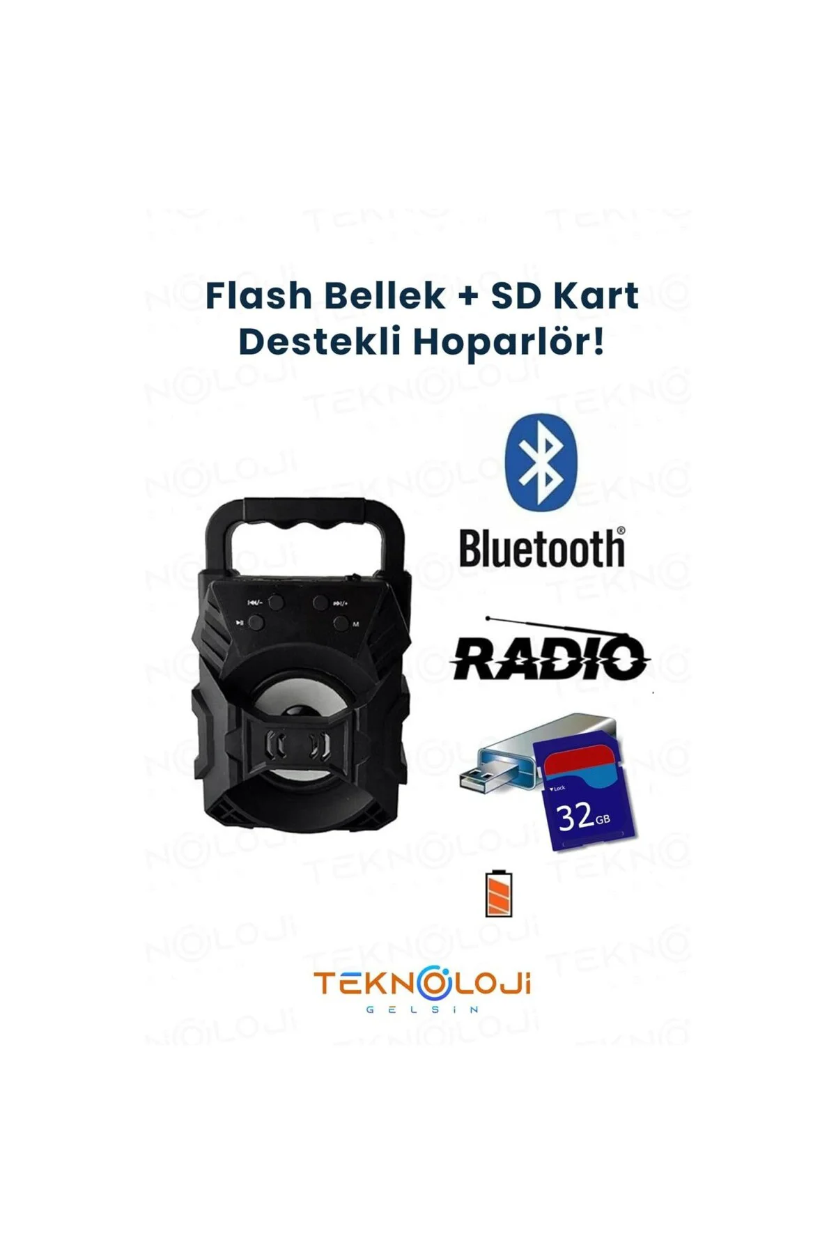 Bluetooth Hoparlör Taşınabilir Ses Bombası Led Işıklı Extra Bass 