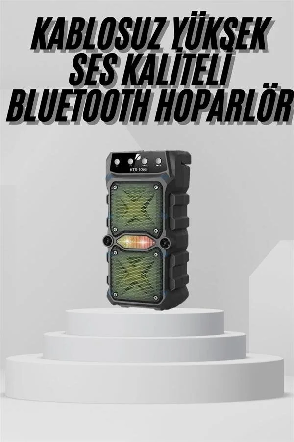 Bluetooth Hoparlör Yüksek Ses Kaliteli Büyük Boy Çift Çıkışlı Ses Bombası