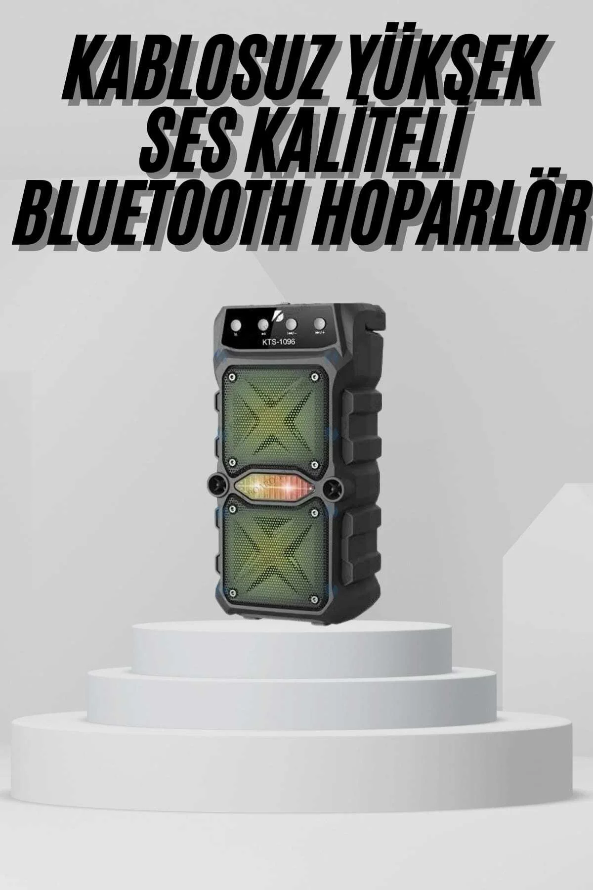 Bluetooth Hoparlör Yüksek Ses Kaliteli Büyük Boy Çift Çıkışlı Ses