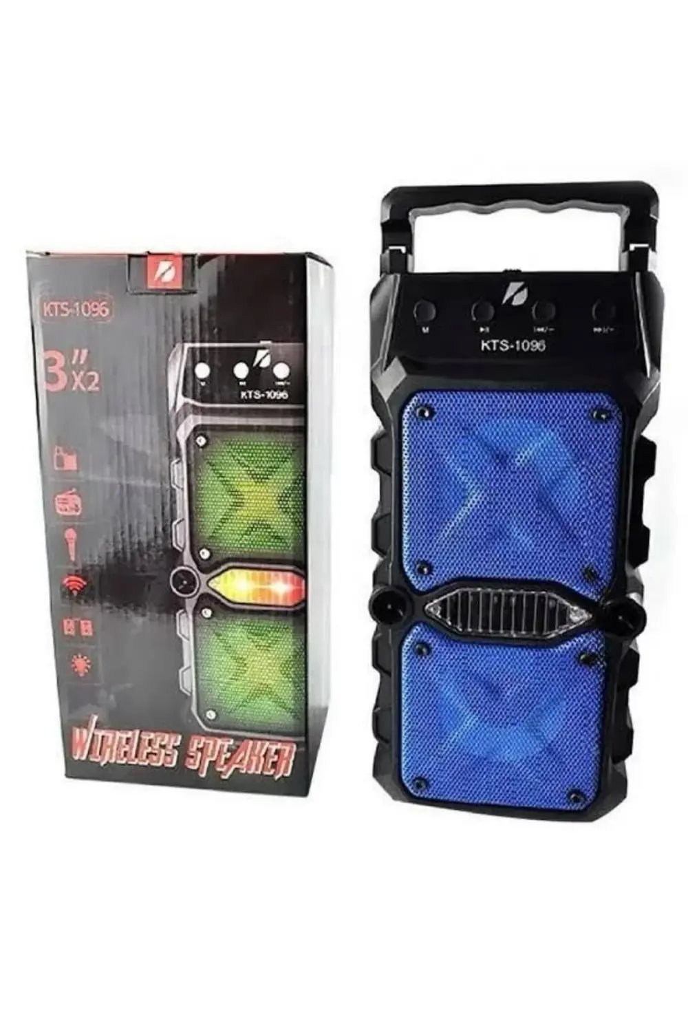 Bluetooth Hoparlör Yüksek Ses Kaliteli Büyük Boy Çift Çıkışlı Ses