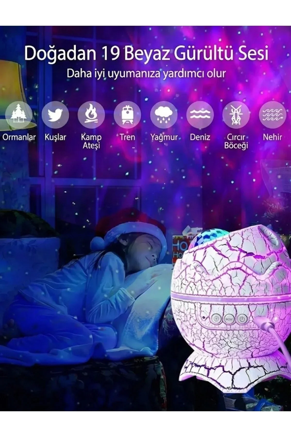 Bluetooth Hoparlörlü RGB Gece Lambası – Dinazor yumurtası Işıklı, Uzaktan Kumandalı Dekor Lamba Bluetooth Hoparlörlü RGB Gece Lambası – Dinazor yumurtası Işıklı, Uzaktan Kumandalı Dekor Lamba