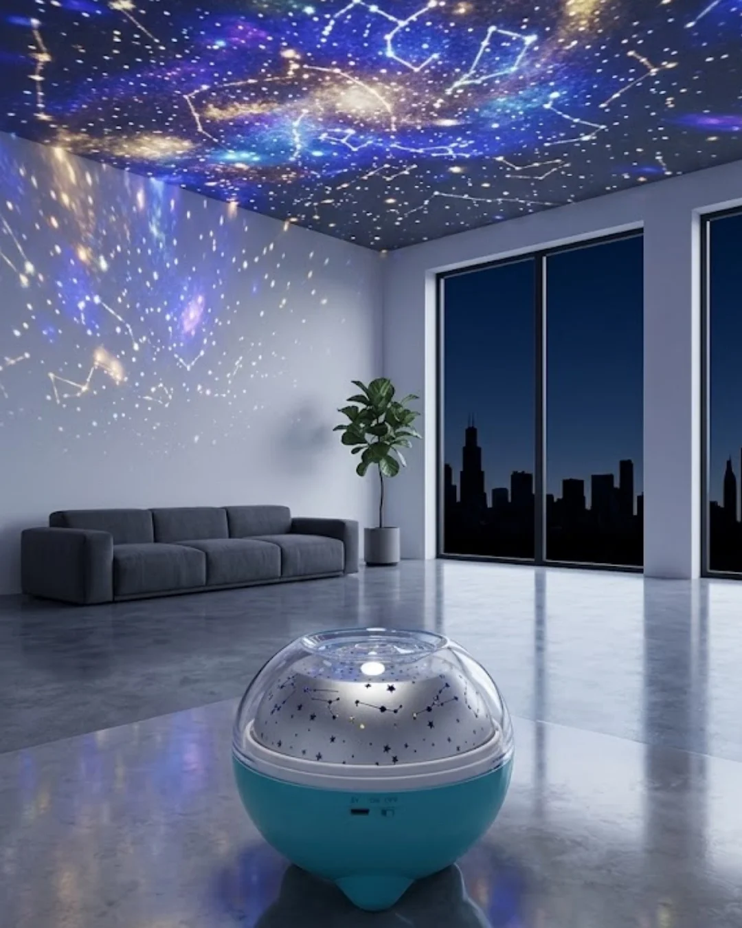 Bluetooth Hoparlörlü Yıldız Projeksiyon Gece Lambası Uzaktan Kumandalı ve Döner Işık Efektli (Kopya) Fiyatı, Yorumları ve Özellikleri