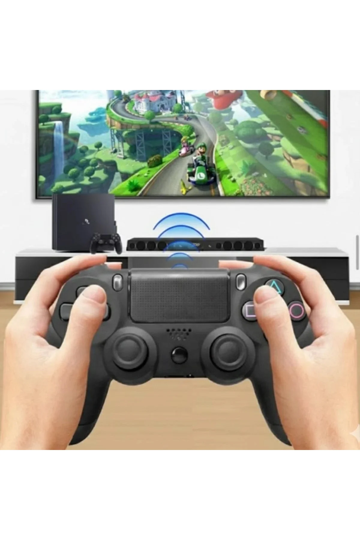 Bluetooth Kablosuz Gamepad – Ergonomik Tutuş, Hassas og Joystick, PC & Mobil Uyumlu Oyun Kolu