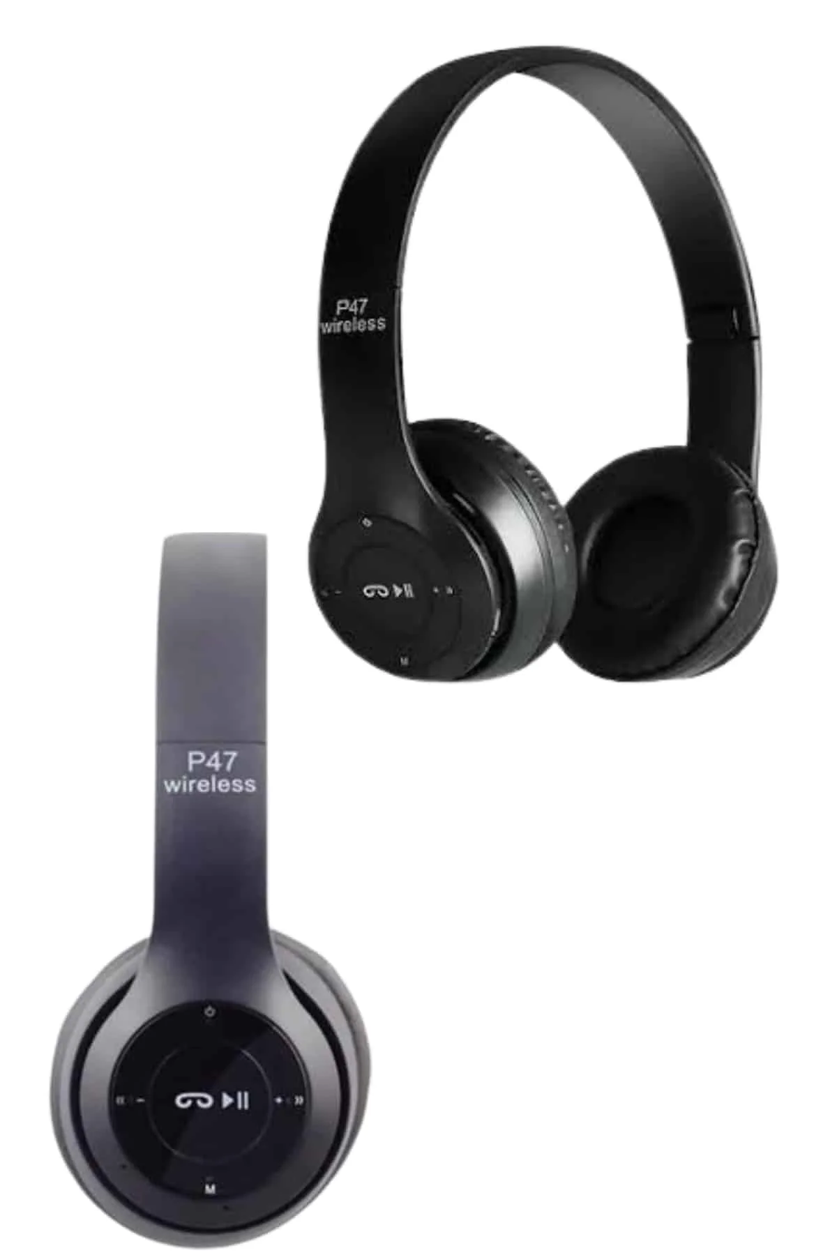 Bluetooth Kablosuz Kulaklık Siyah Wireless 5.0 Kulak Üstü Uzun Pil Ömrü