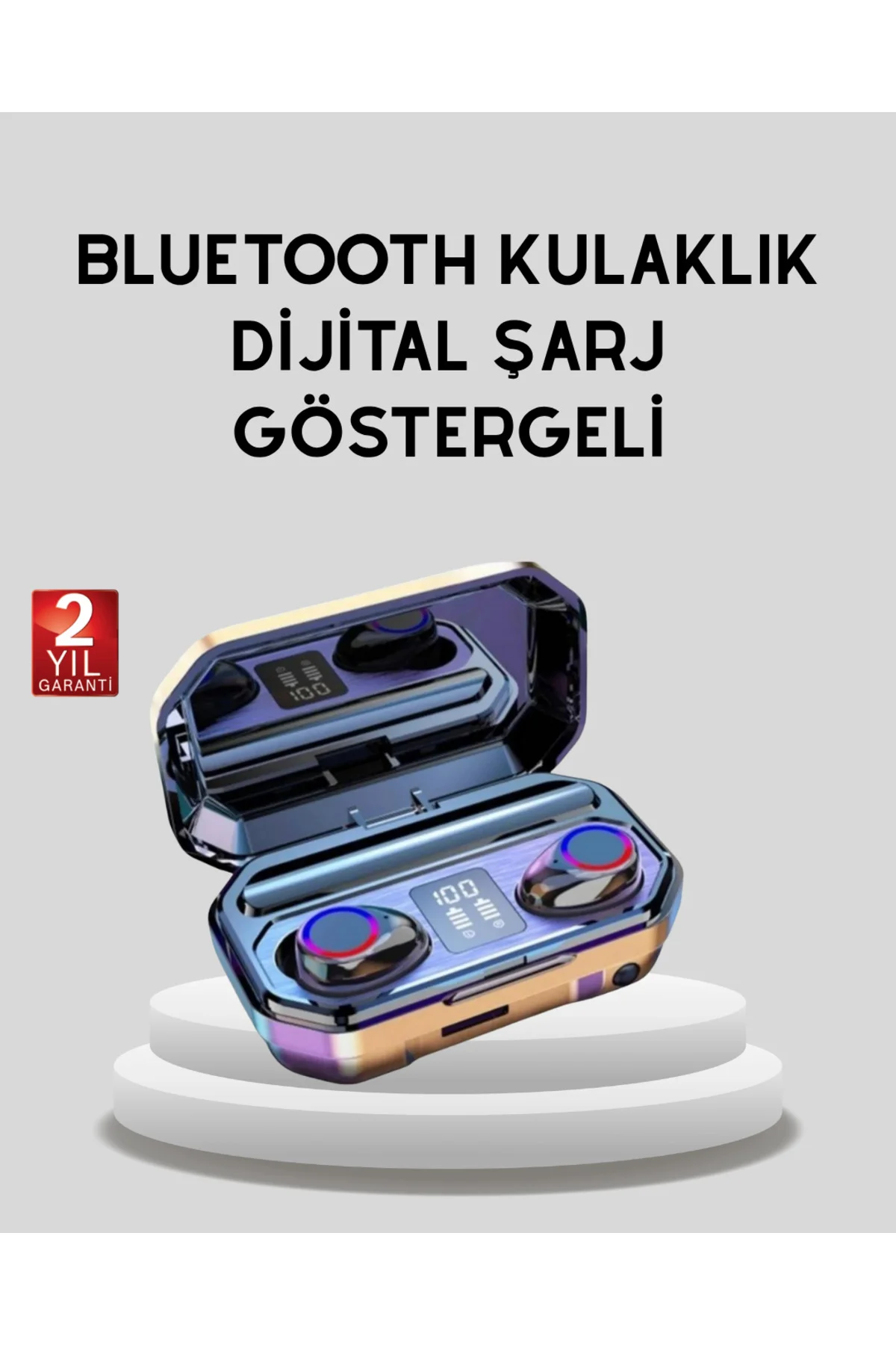 Bluetooth Kablosuz Kulaklık 4 Saat Kullanım Şarj Kutulu Düşük Enerji Tüketimli