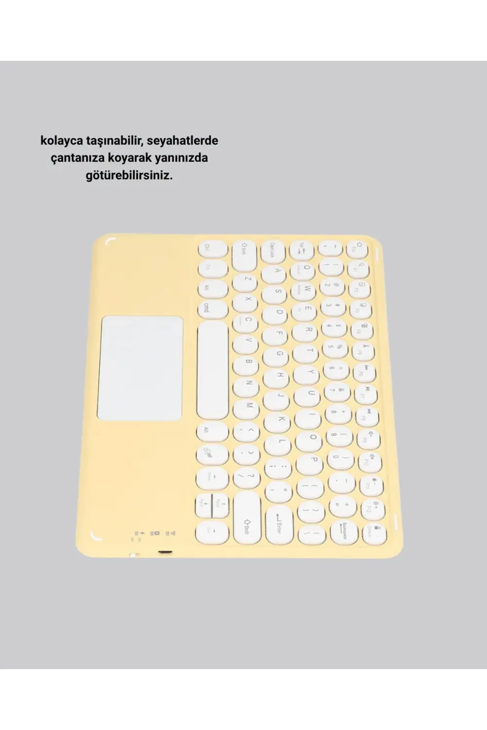 Bluetooth Kablosuz Klavye – İnce Slim Model Tablet ve Akıllı TV U