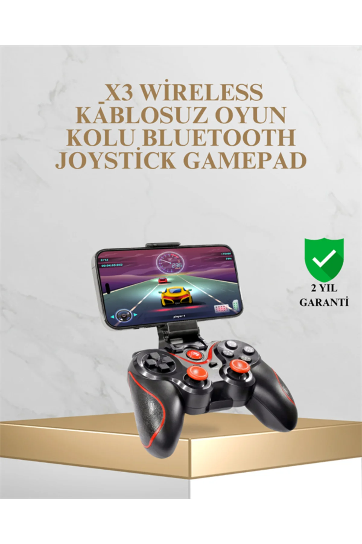 Bluetooth Kablosuz Oyun Kolu – Android iPhone PC Uyumlu