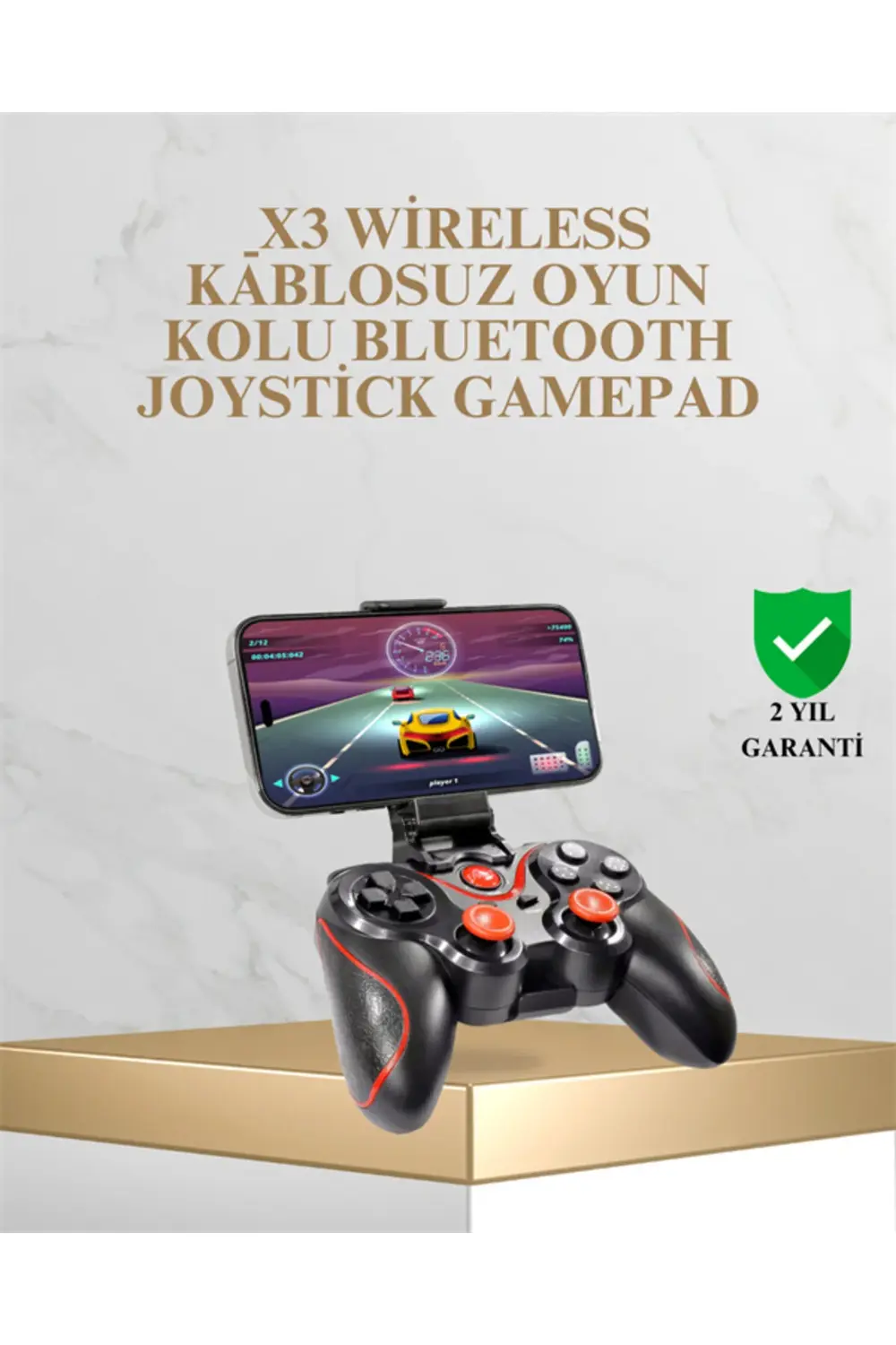 Bluetooth Kablosuz Oyun Kolu – Android iPhone PC Uyumlu