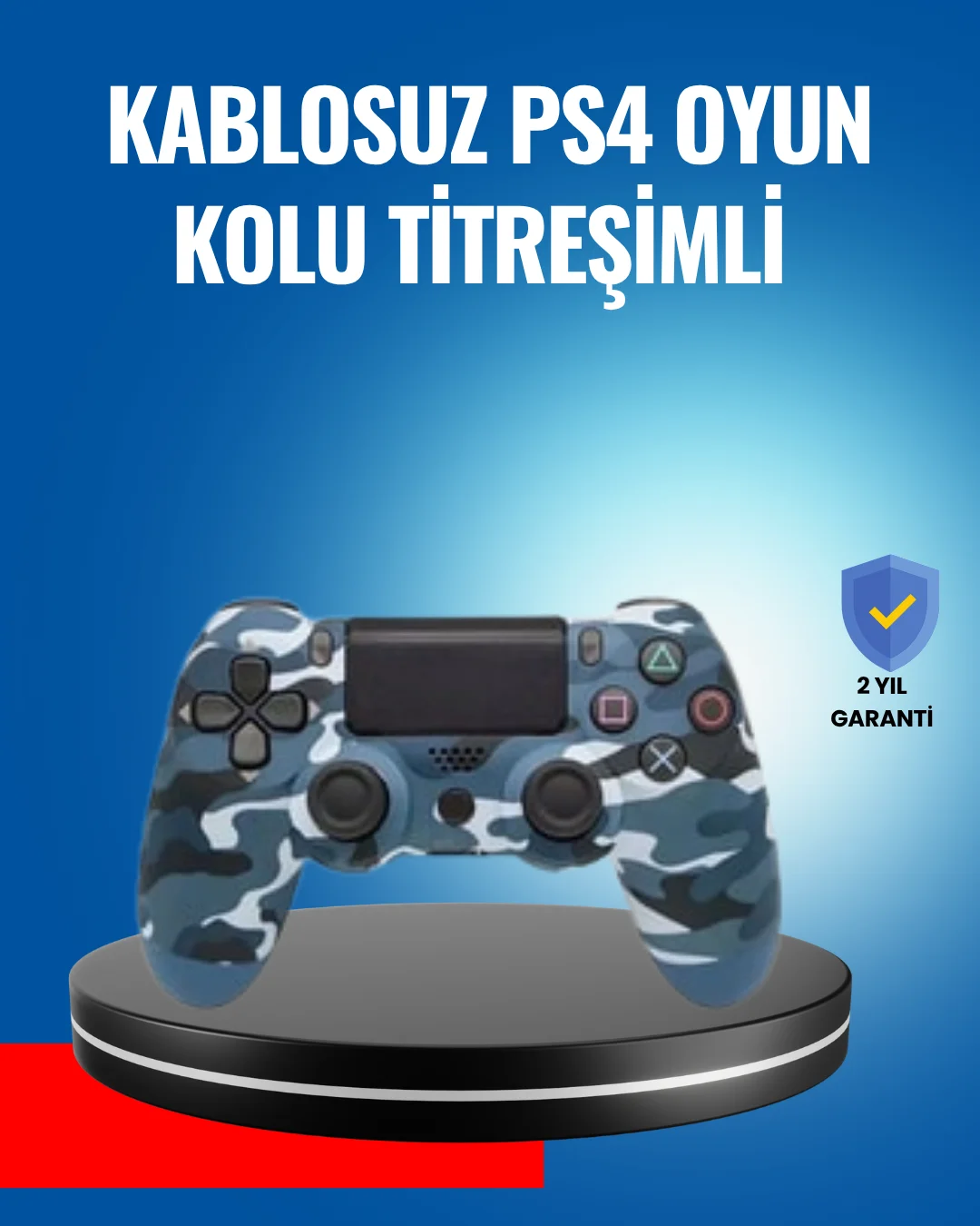 Bluetooth Kablosuz PS4 Gamepad Çift Motorlu Siyah Controller Fiyatı, Yorumları ve Özellikleri
