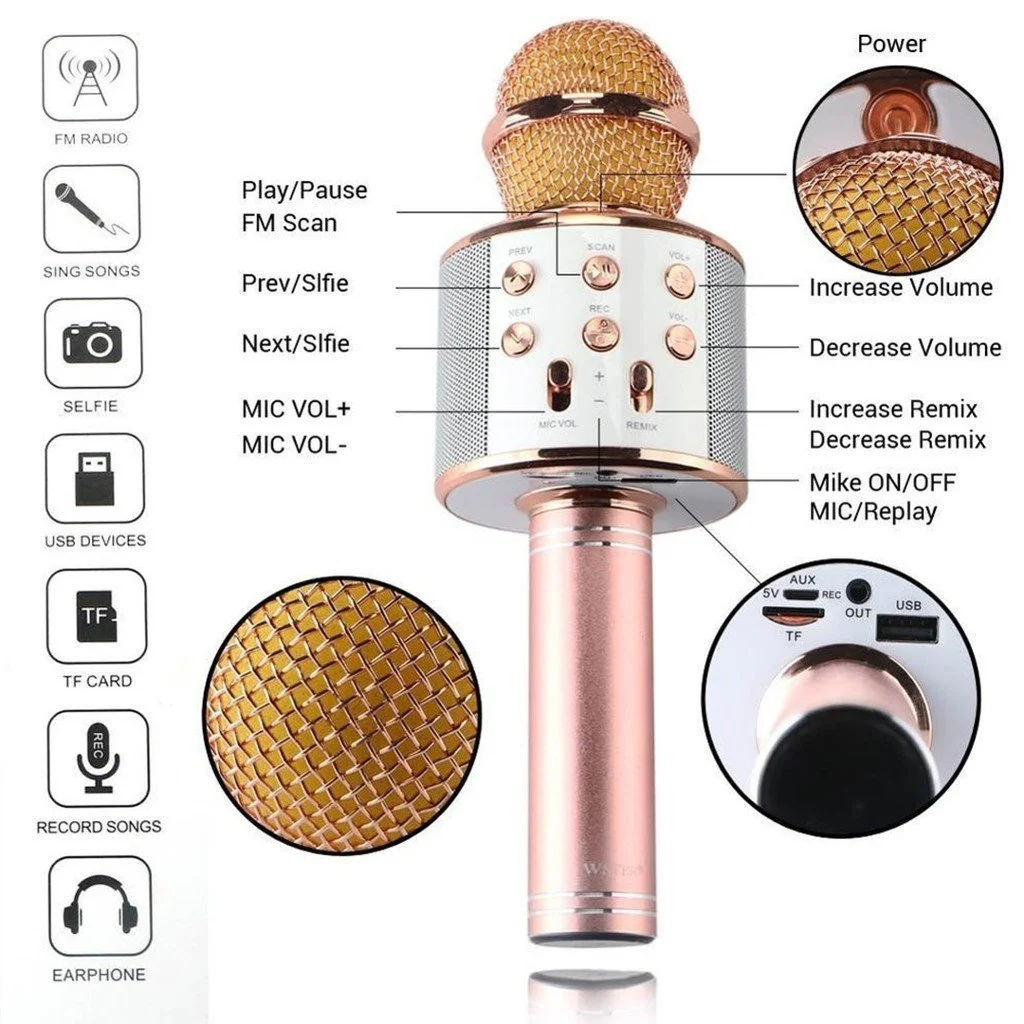 Bluetooth Karaoke Mikrofon Bx40 Fiyatı, Yorumları ve Özellikleri