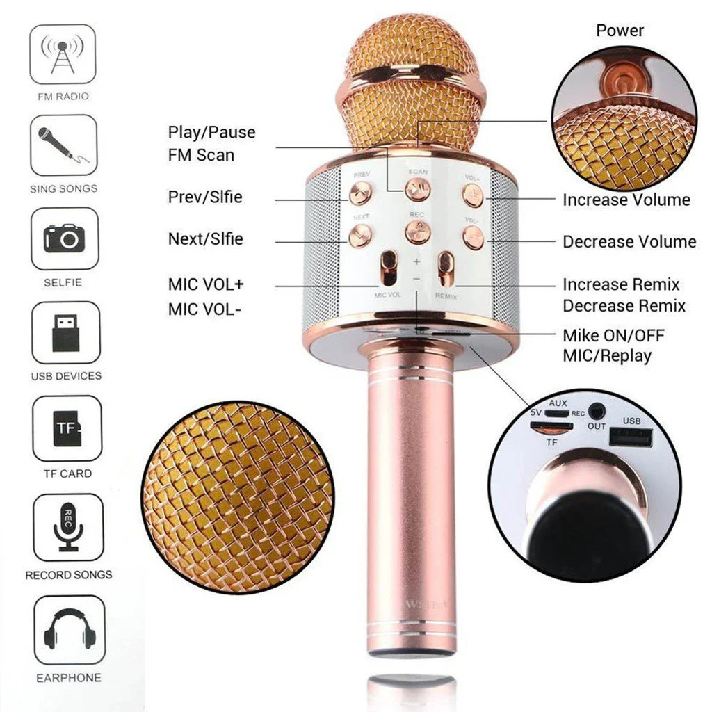 Bluetooth Karaoke Mikrofon Bluetooth Karaoke Mikrofon