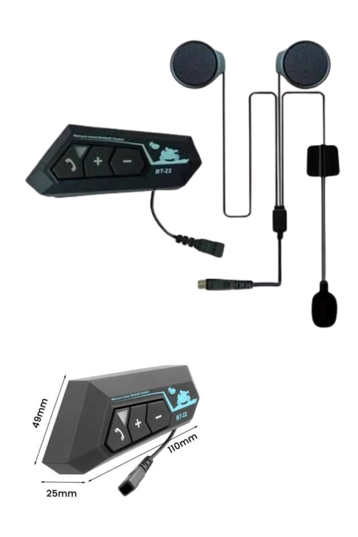 Bluetooth Kask Kulaklığı Intercom 5.0 Bluetooth Android ve İOS Uyumlu Yeni Nesil