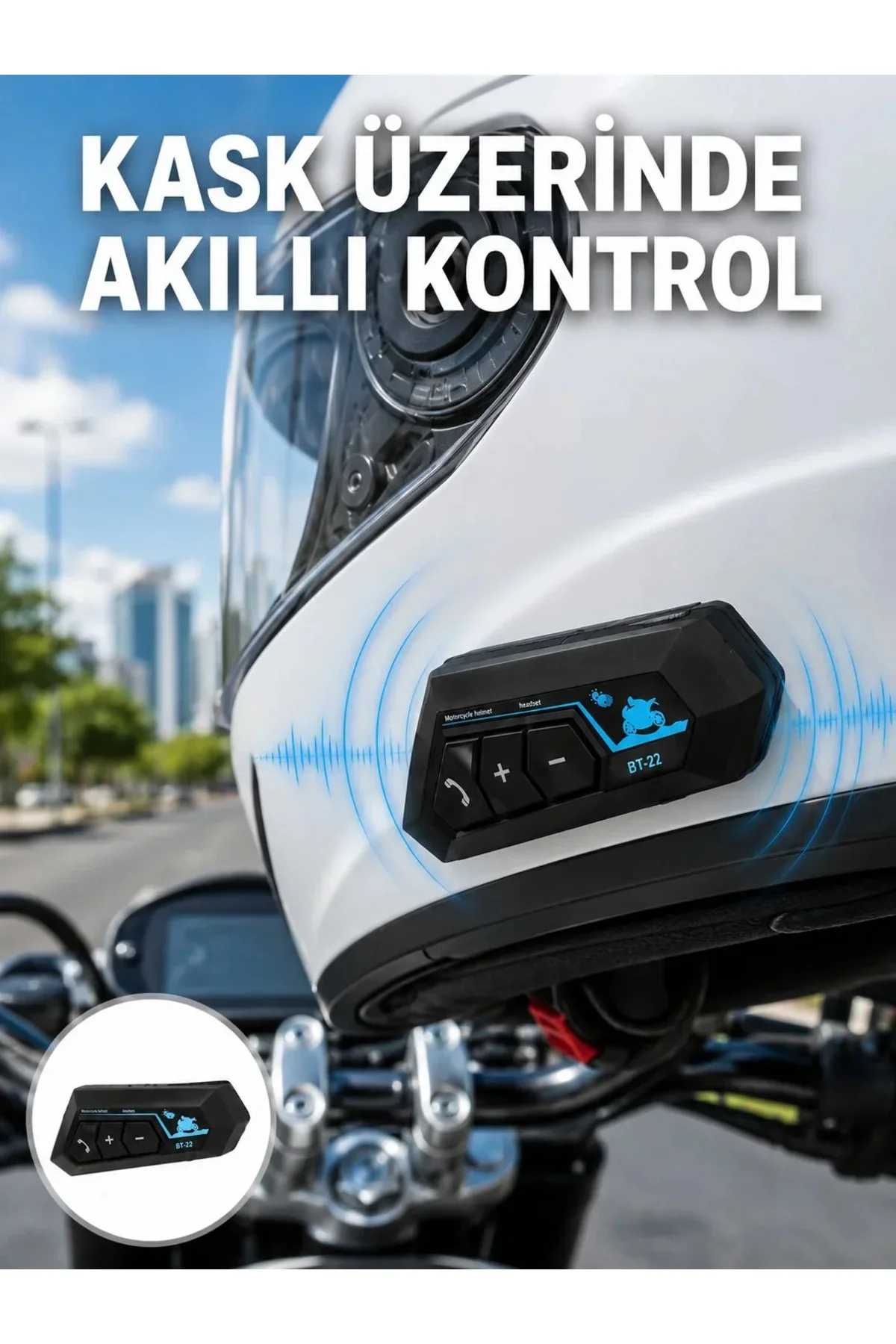 Bluetooth Kask Kulaklığı Intercom 5.0 Bluetooth Android ve İOS Uyumlu Yeni Nesil Bluetooth Kask Kulaklığı Intercom 5.0 Bluetooth Android ve İOS Uyumlu Yeni Nesil