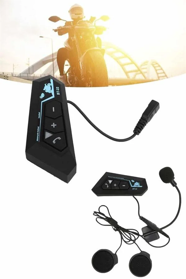Bluetooth Kask Kulaklığı Intercom 5.0 - Android & iOS Uyumlu, Su Geçirmez Güvenli İletişim