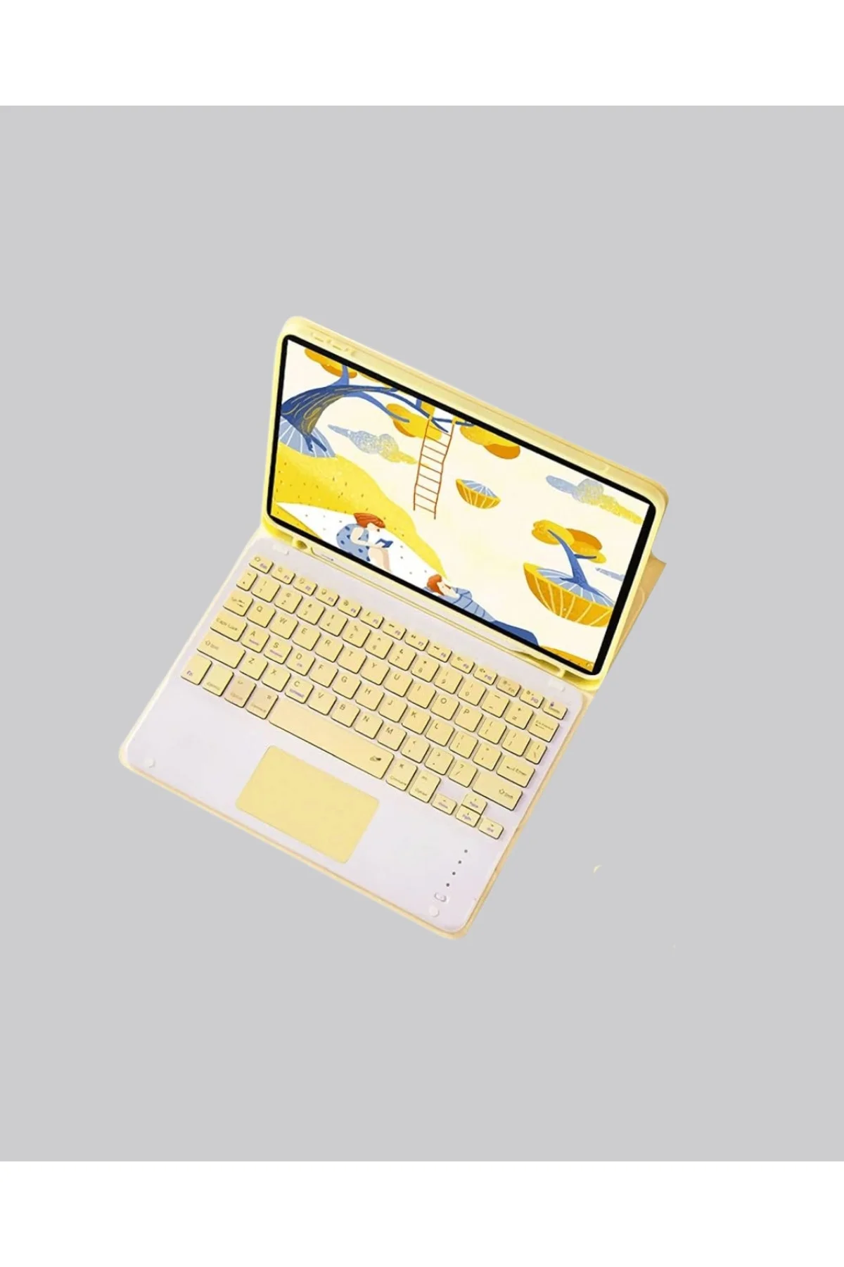 Bluetooth Klavye – Kablosuz, Sessiz Tuşlu, Android iOS Windows Uyumlu, Kompakt Taşınabilir Tasarım - Görsel 5