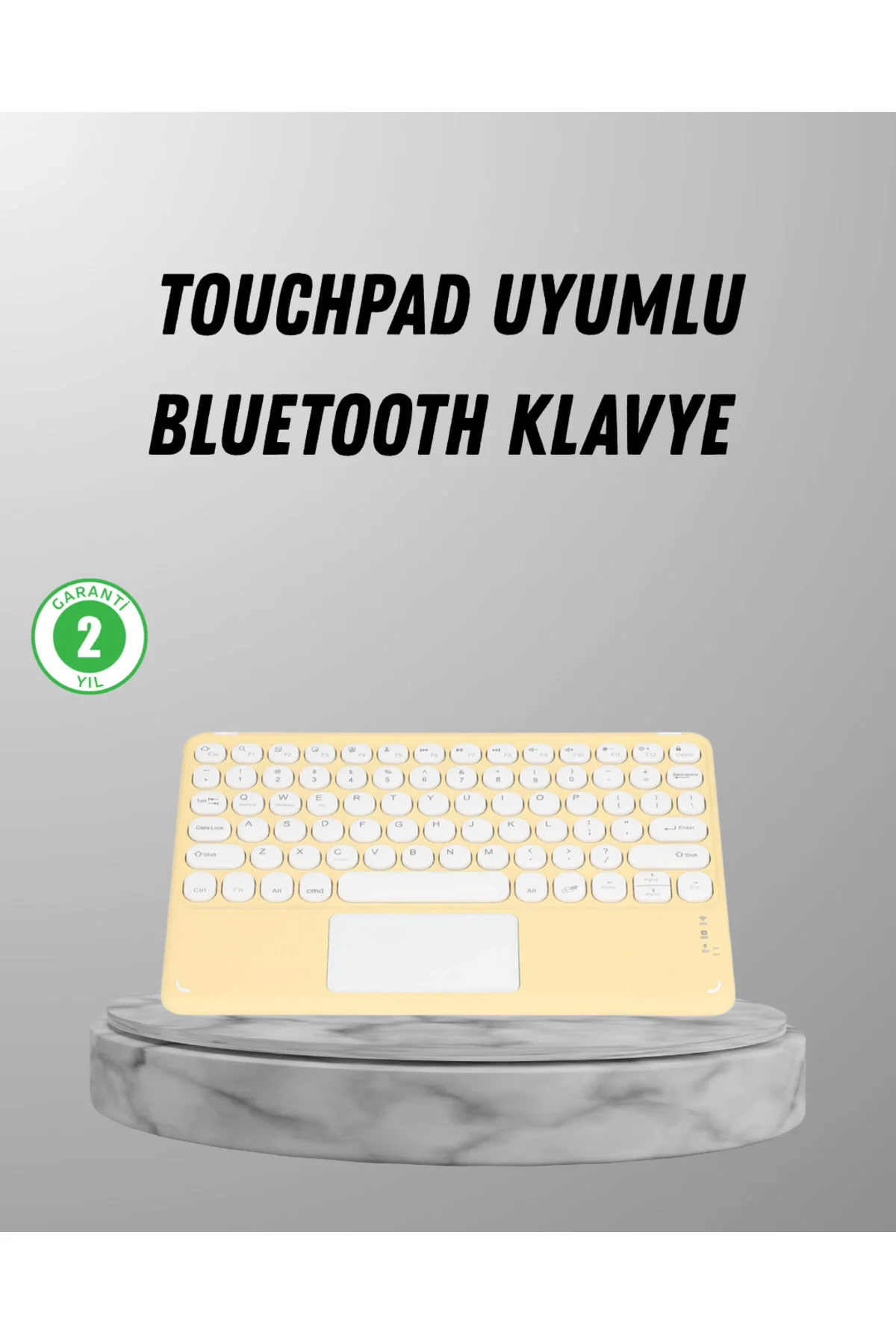 Bluetooth Klavye – Kablosuz, Sessiz Tuşlu, Android iOS Windows Uy
