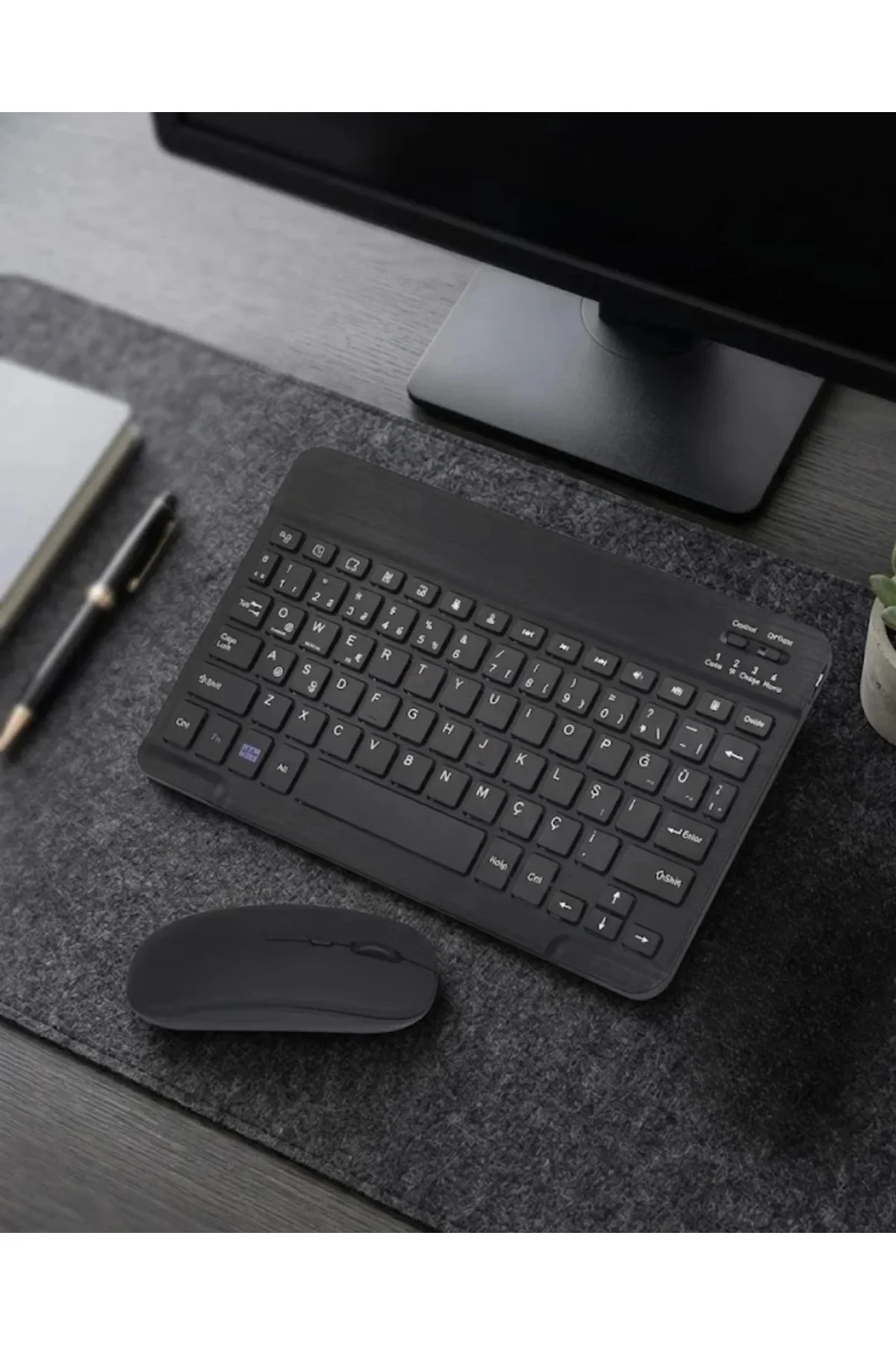 Bluetooth Klavye Mouse Seti Taşınabilir Wireless Bilgisayar Aksesuarı Bluetooth Klavye Mouse Seti Taşınabilir Wireless Bilgisayar Aksesuarı