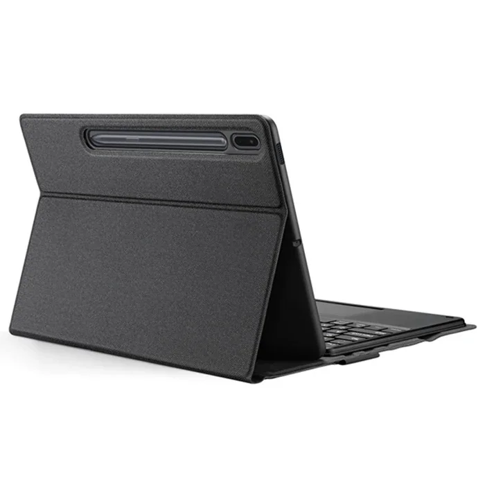 Bluetooth Klavyeli&Touchpad Kılıf Galaxy Tab S8 Plus/S7 Plus/S7 FE - Laptop Konforunda Tablet