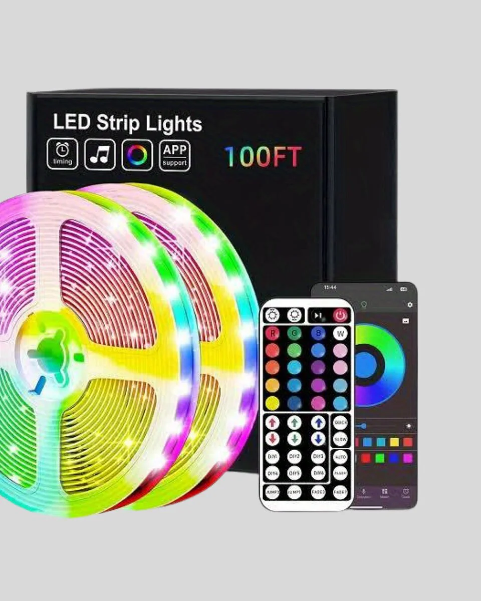 Bluetooth Kontrollü Smart Şerit Led 10M Sese Duyarlı RGB Aydınlatma - Bluetooth LED Şerit