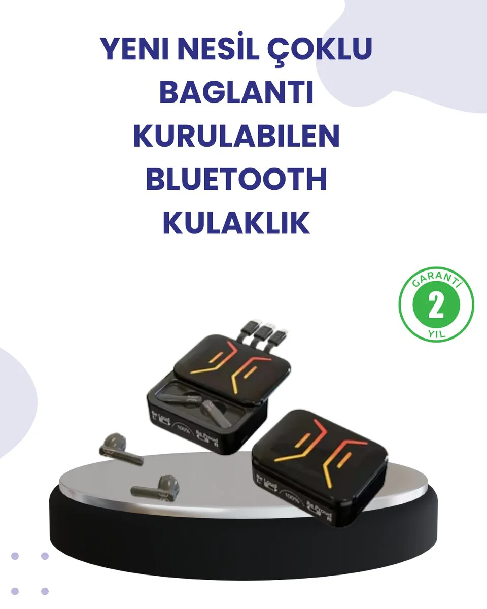 Bluetooth Kulaklık – 20 Gün Bekleme Süresi, ABS Malzeme, Bluetooth 5.0