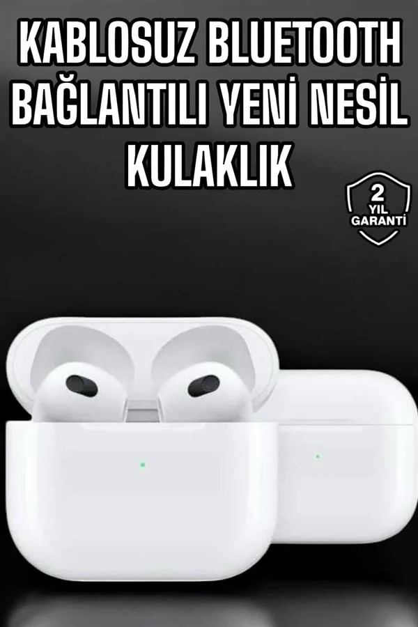 Bluetooth Kulaklık 3.Nesil Kablosuz Uzun Pil Ömrü Dokunmatik Kontrol Yeni Nesil
