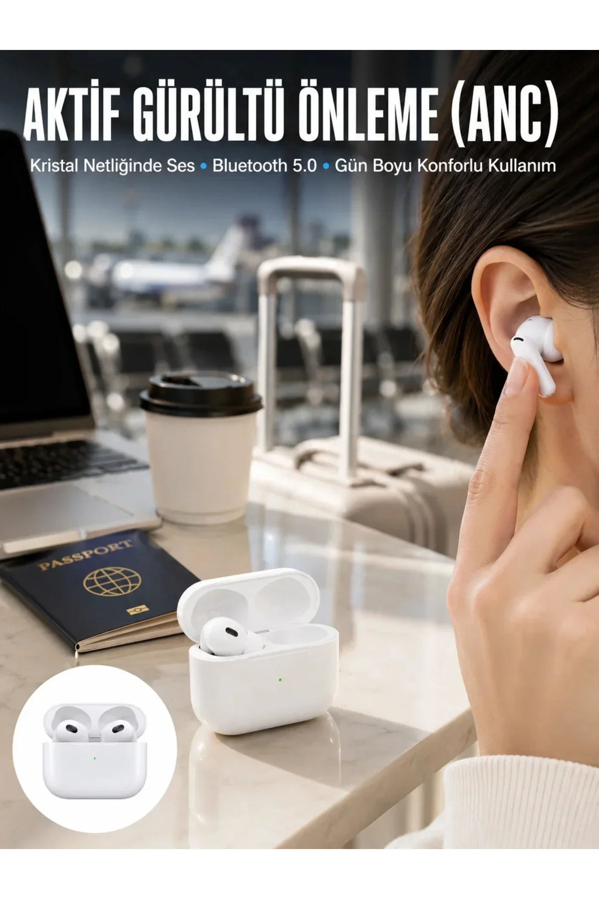 Bluetooth Kulaklık 3.Nesil Kablosuz Uzun Pil Ömrü Dokunmatik Kontrol Yeni Nesil Bluetooth Kulaklık 3.Nesil Kablosuz Uzun Pil Ömrü Dokunmatik Kontrol Yeni Nesil