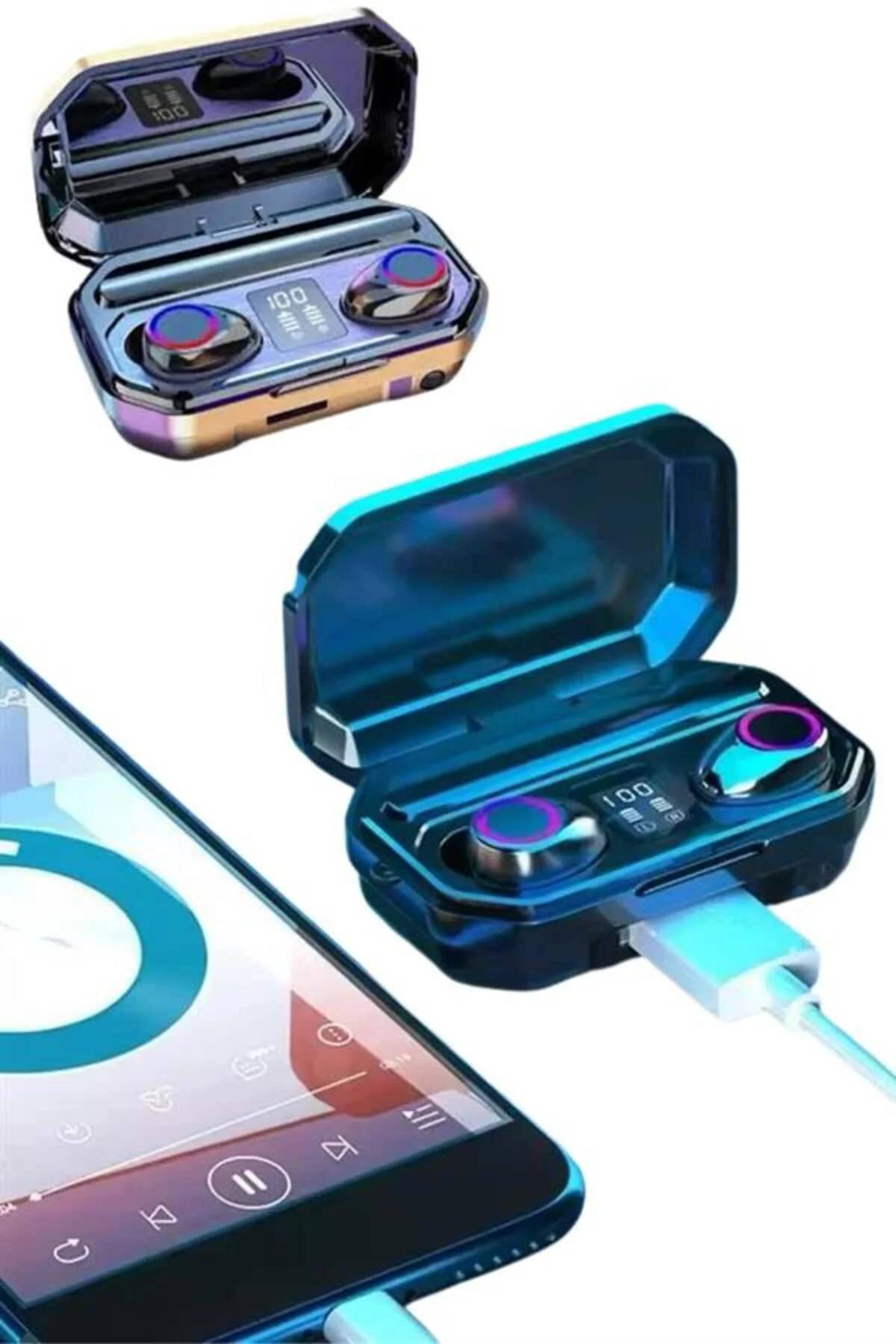 Bluetooth Kulaklık Android ve İOS Uyumlu ANC Özellikli Dijital Şa
