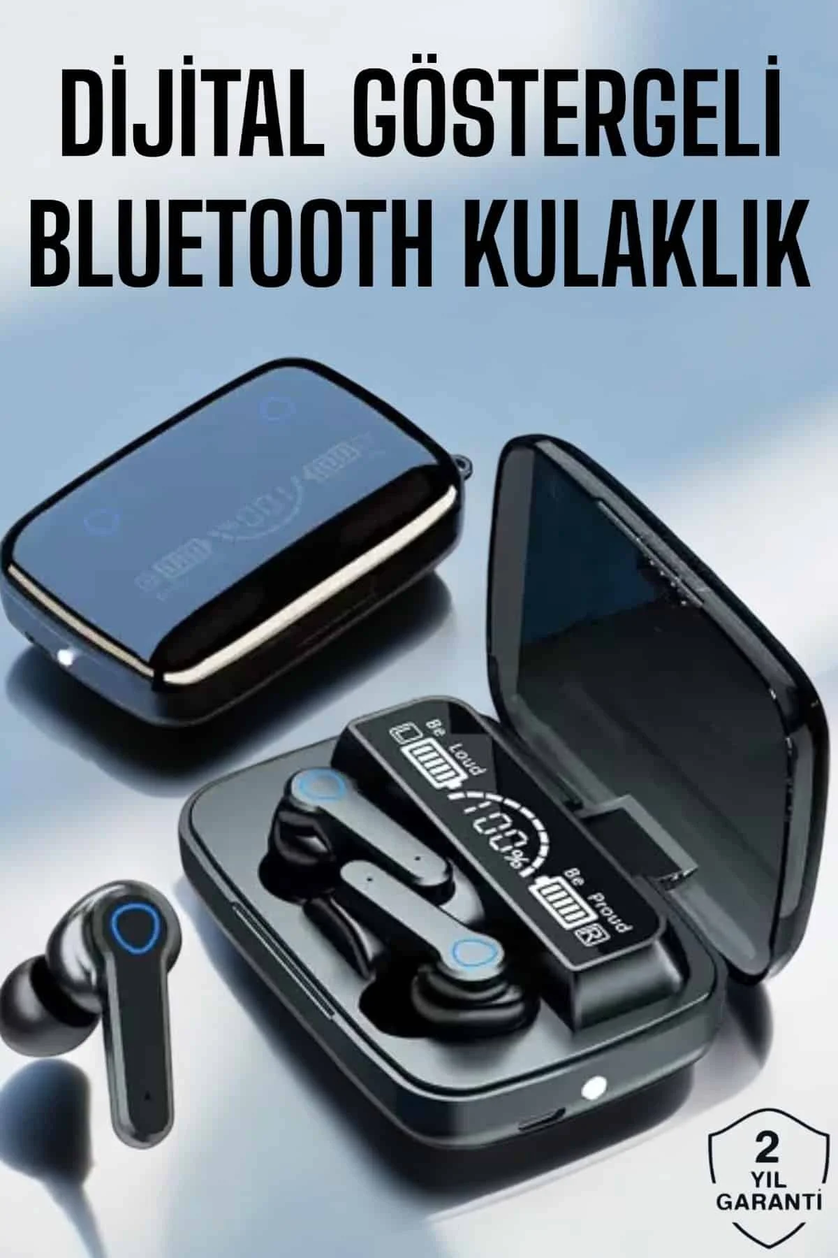Bluetooth Kulaklık Dijital Göstergeli Kablosuz Uzun Pil Ömrü - ay