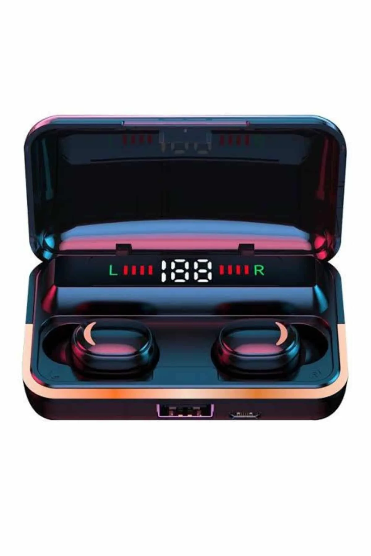 Bluetooth Kulaklık Dijital Şarj Göstergeli Powerbankli Bass Özellikli Kablos - ayr1115-5359