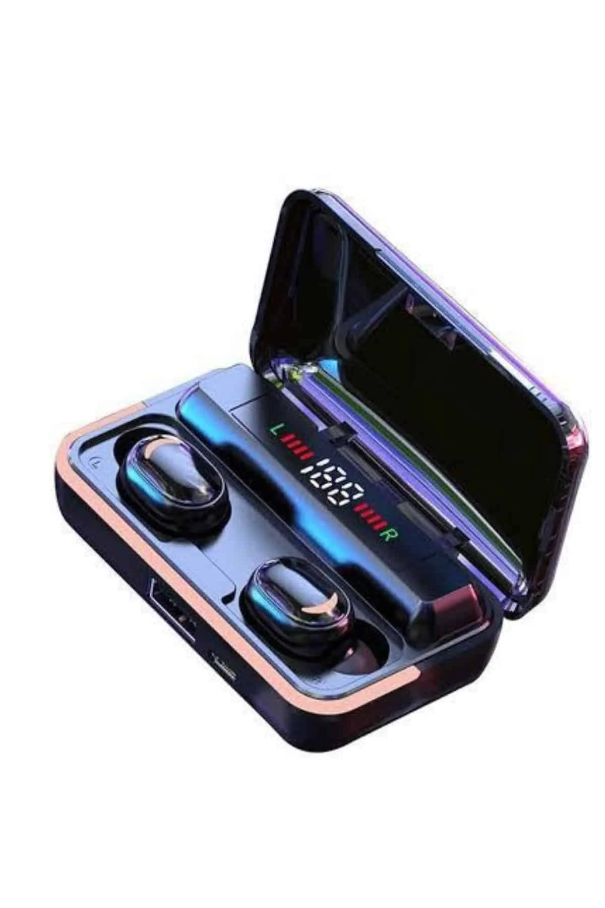 Bluetooth Kulaklık Dijital Şarj Göstergeli Powerbankli Bass Özellikli Kablos - ayr1115-5359