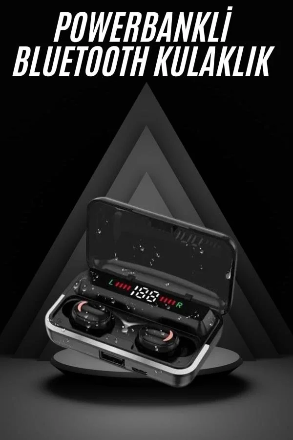 Bluetooth Kulaklık Dijital Şarj Göstergeli Powerbankli Bass Özell