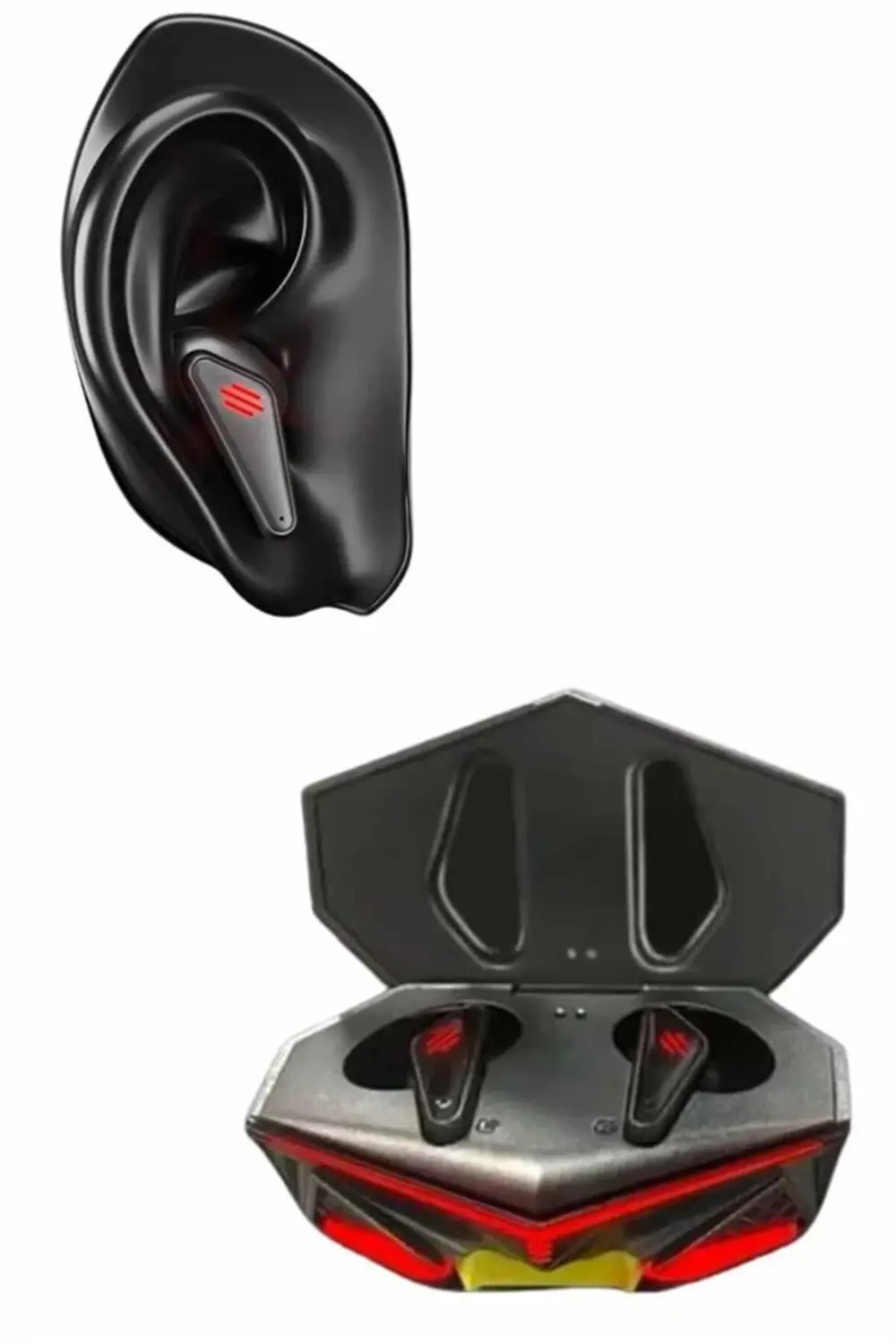 Bluetooth Kulaklık HD Ses Kaliteli Işıklı Metal Kasa Ios Android