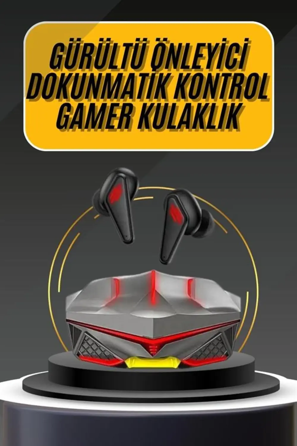 Bluetooth Kulaklık HD Ses Kaliteli Işıklı Metal Kasa Ios Android