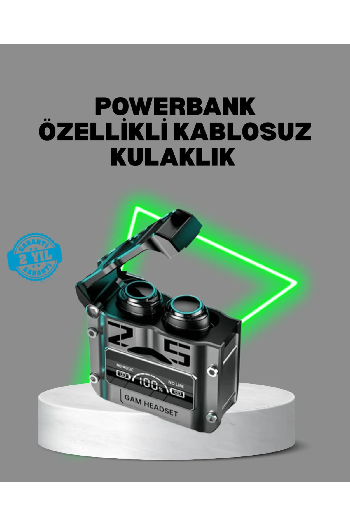 Bluetooth Kulaklık Kablosuz ANC Gürültü Önleyici Stereo Ses