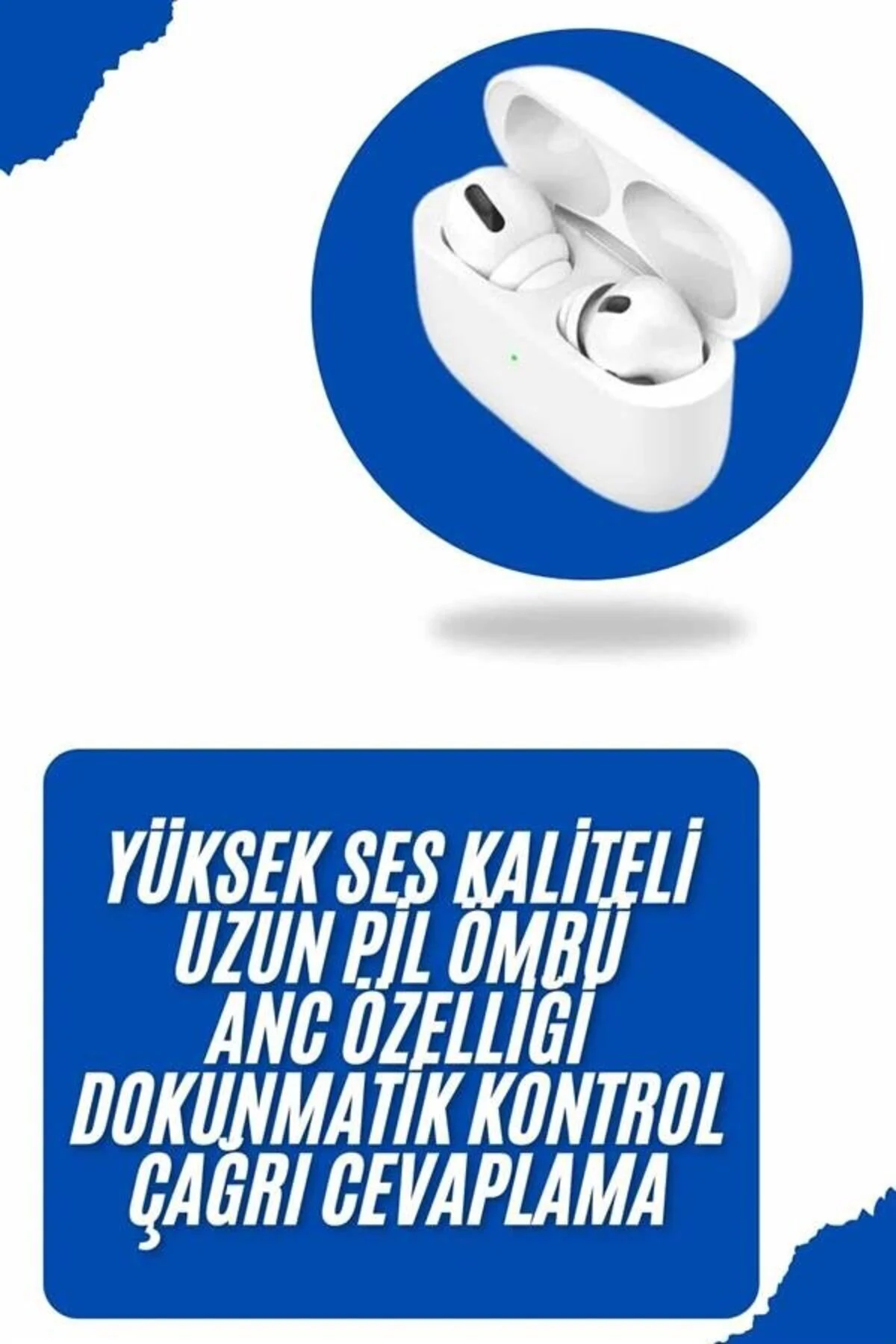 Bluetooth Kulaklık Kablosuz Ekranlı ANC/ENC Destekli Dokunmatik