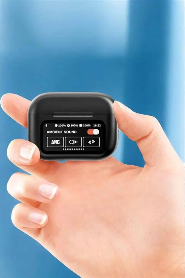 Bluetooth Kulaklık Kablosuz Ekranlı ANC/ENC Destekli Dokunmatik - Aktif Gürültü Engelleme ve Uzun Pil Ömrü