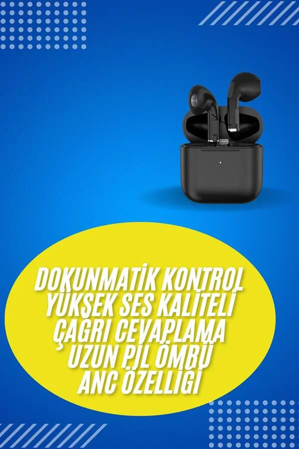 Bluetooth Kulaklık Mikrofonlu Silikonsuz Dokunmatik Kontrol - Sesli Arama ve Konforlu Deneyim