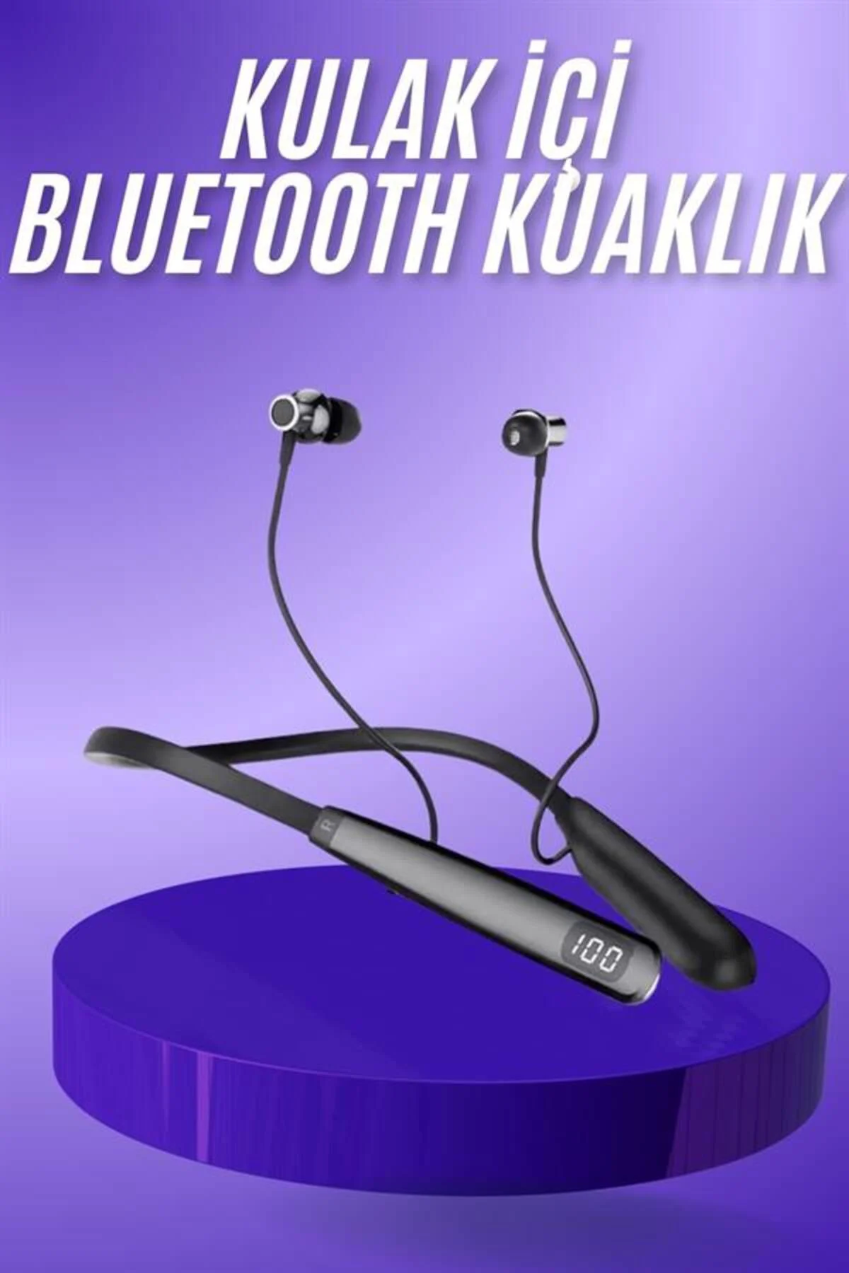 Bluetooth Kulaklık Şarj Göstergeli 100 Saat Şarj Kapasiteli Sporc