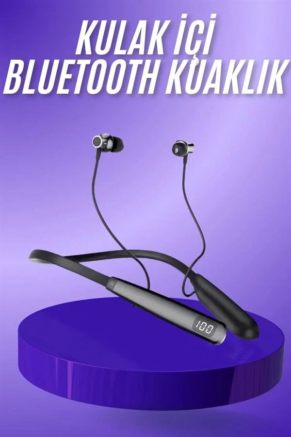 Bluetooth Kulaklık Şarj Göstergeli 100 Saat Şarj Kapasiteli Sporc