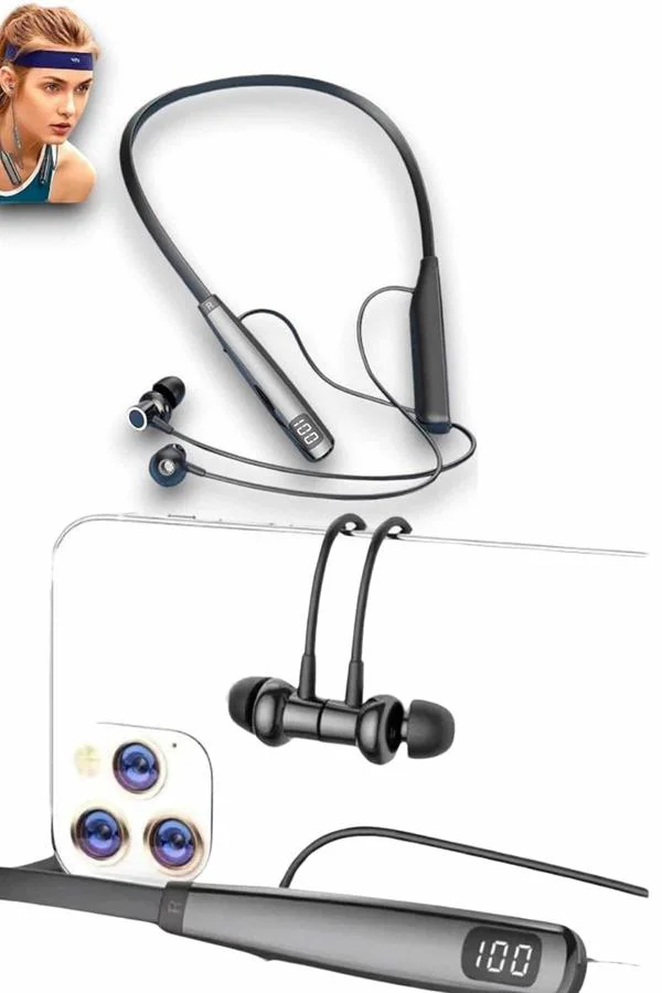 Bluetooth Kulaklık Şarj Göstergeli 100 Saat Şarj Kapasiteli Sporcu Kulaklık Bluetooth Kulaklık Şarj Göstergeli 100 Saat Şarj Kapasiteli Sporcu Kulaklık