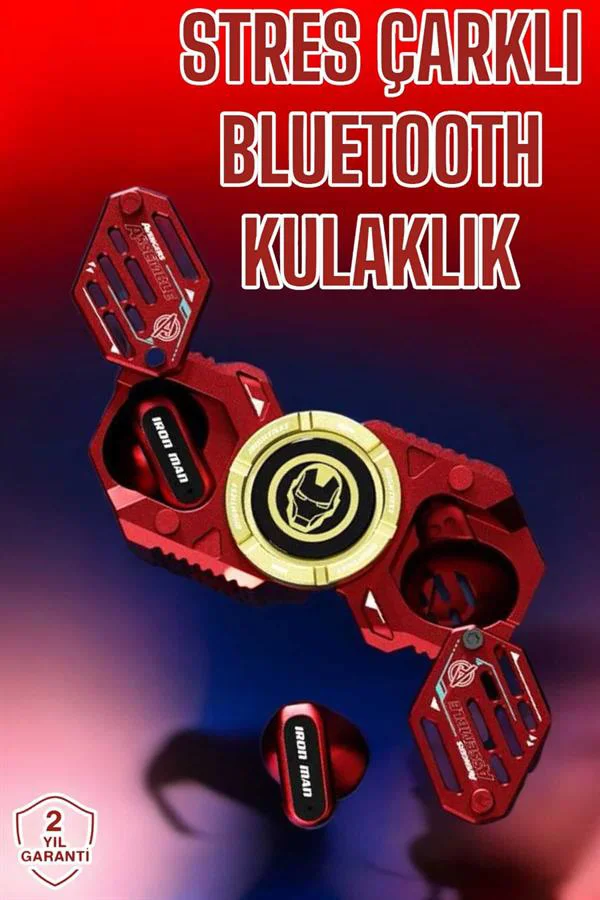 Bluetooth Kulaklık Stres Çarklı Döndürülebilir Uzun Şarj Süreli O