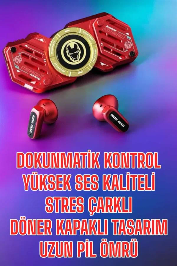 Bluetooth Kulaklık Stres Çarklı Döndürülebilir Uzun Şarj Süreli O