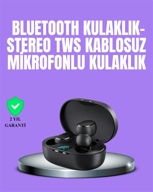 Bluetooth Kulaklık TWS Yüksek Ses Kaliteli Kesintisiz Dijital Gös