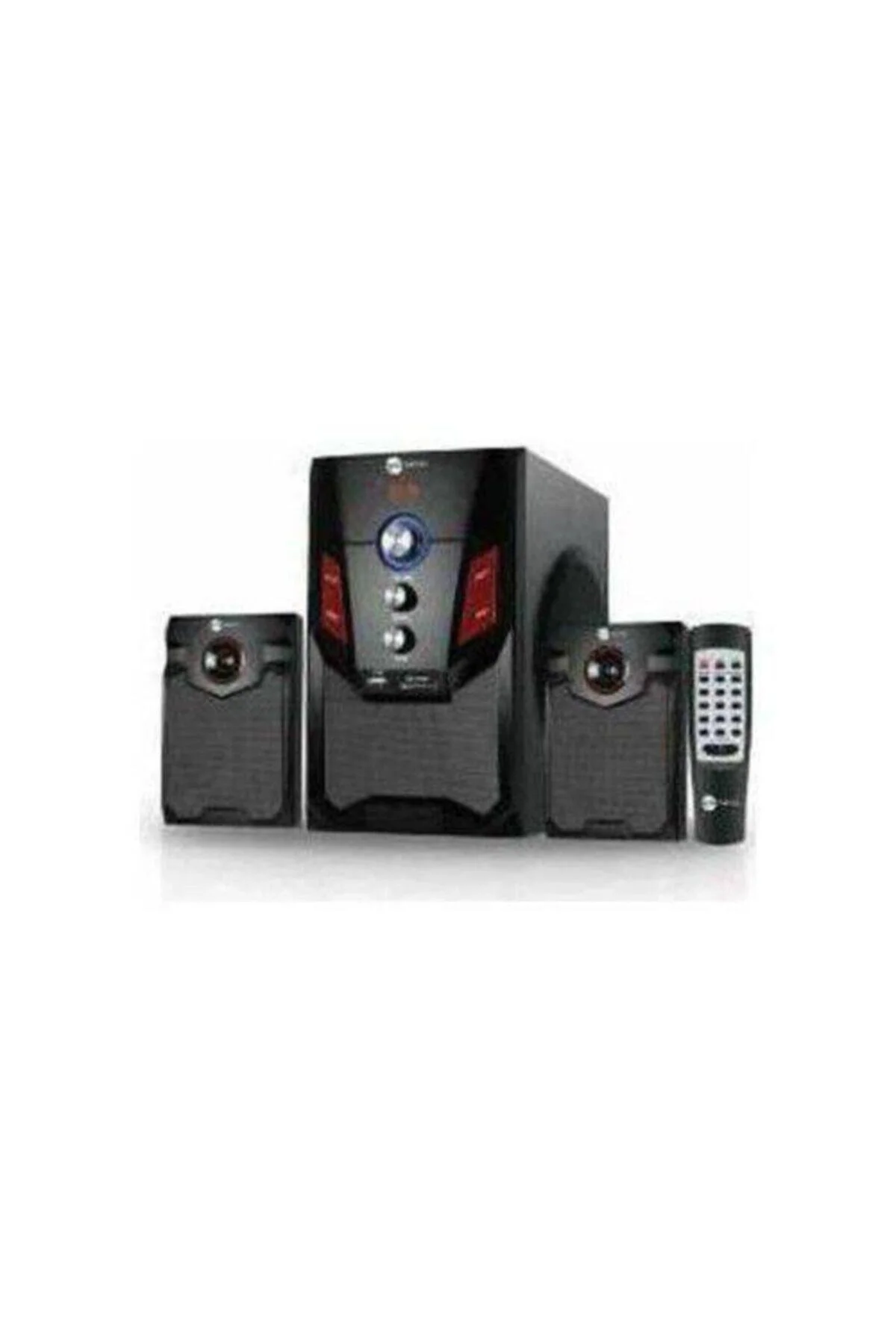 Bluetooth kumandalı ses sistemi hoparlör siyah çoklu bağlantı 2 yıl garantili - Elektronik