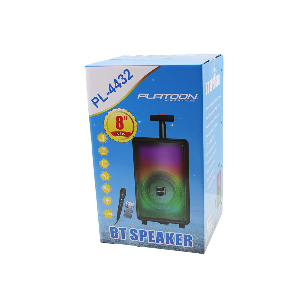 BLUETOOTH MİKROFON - KUMANDALI SPEAKER IŞIKLI 2400mAH 256x228x421