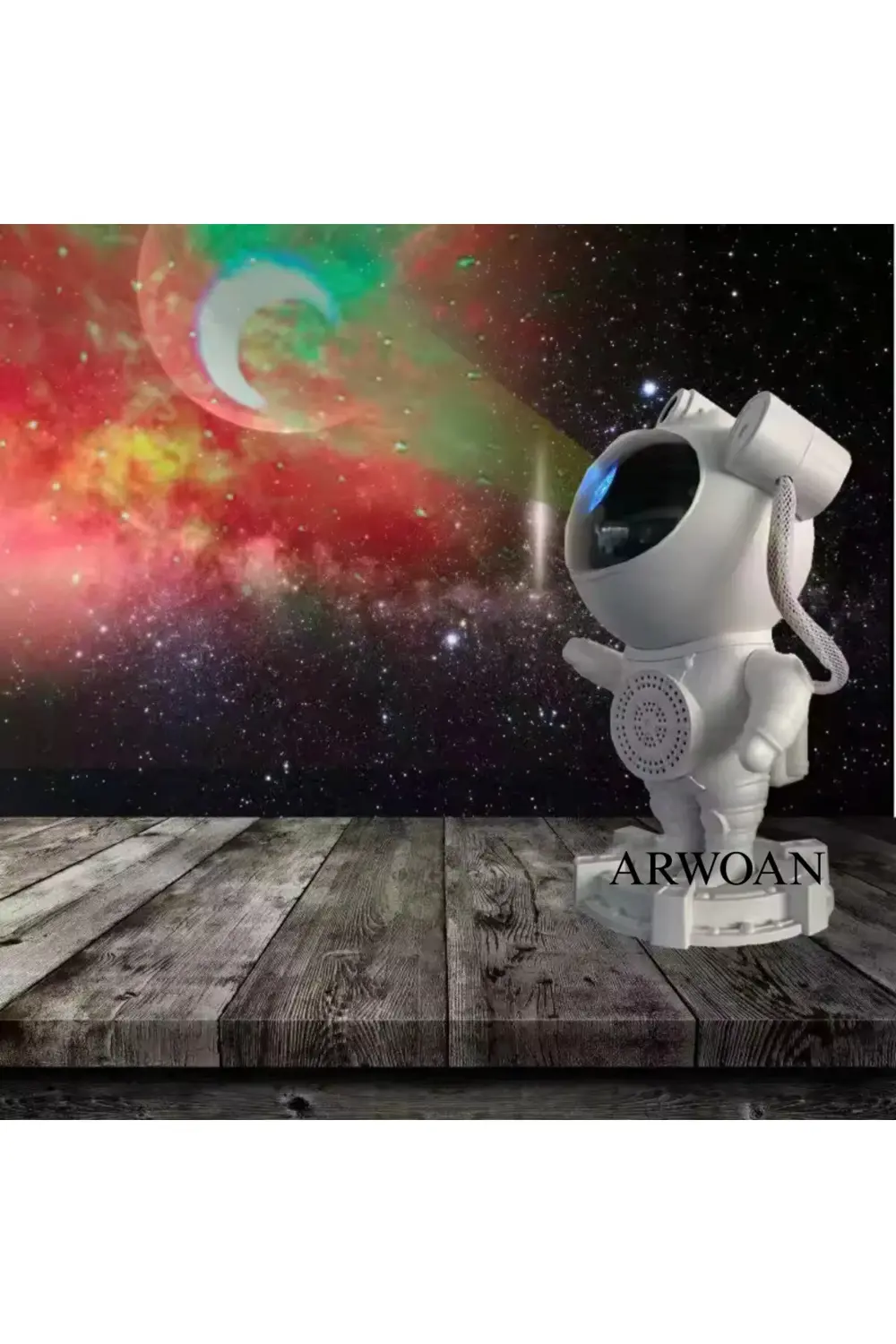 Bluetooth müzik hoparlör yıldız uzay projektör gece lambası çocuk