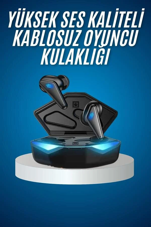 Bluetooth Oyuncu Kulaklığı RGB Işıklı Düşük Gecikmeli Oyun Deneyimi