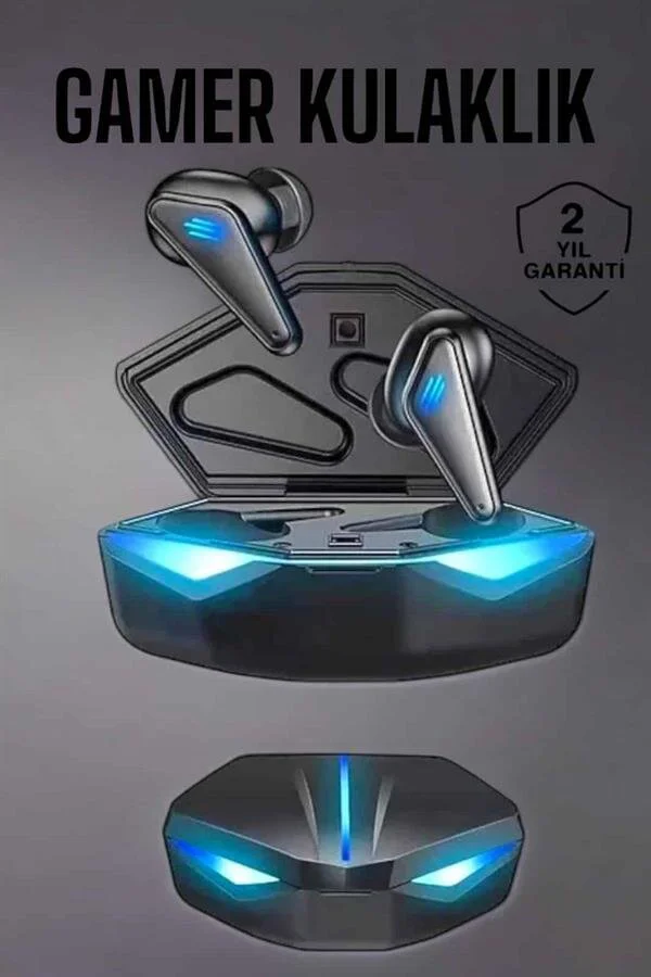 Bluetooth Oyuncu Kulaklık Led Işıklı Kablosuz ANC - 3D Ses, Uzun Pil Ömrü ve IPX5 Su Geçirmez